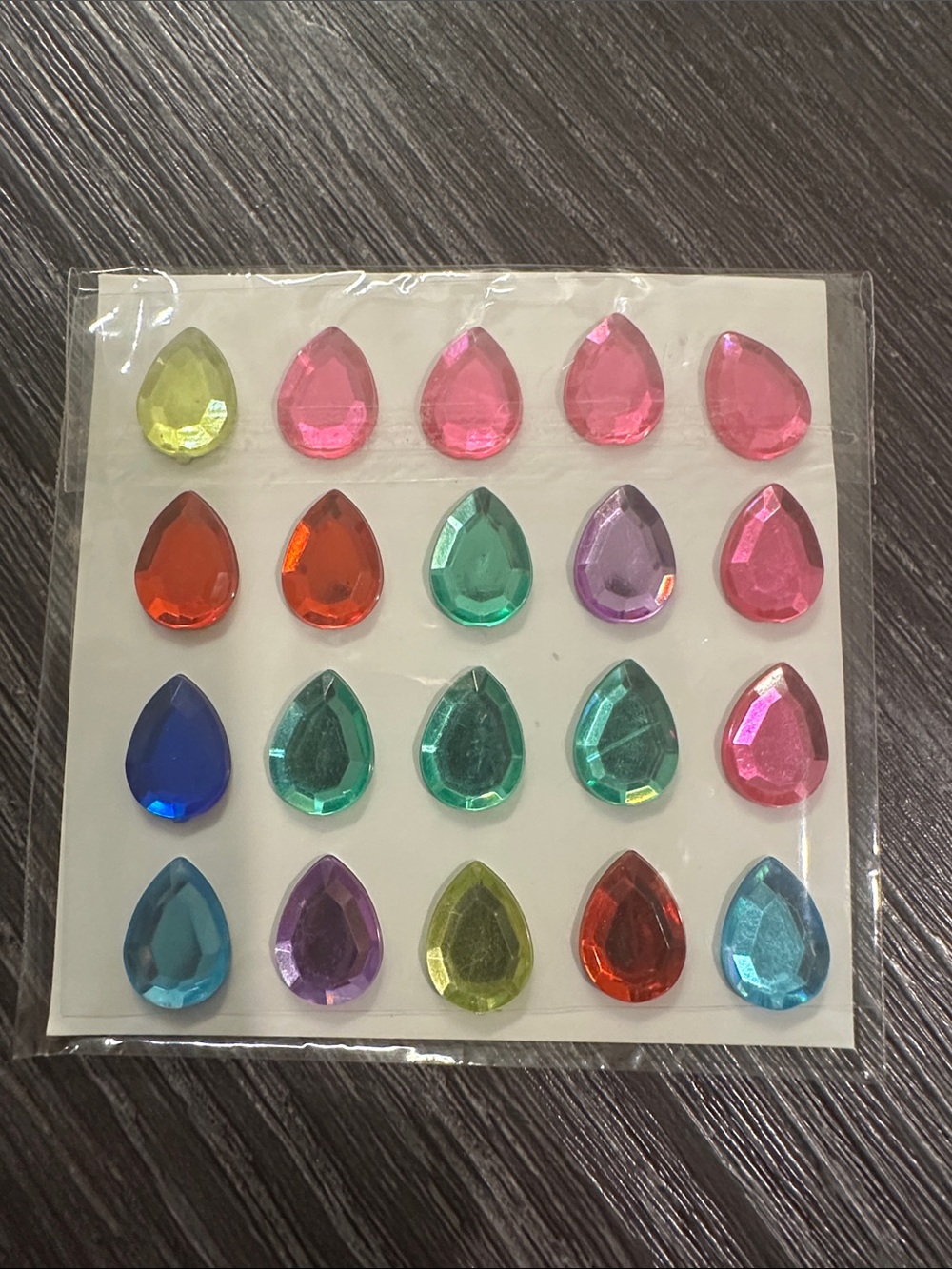 Assorted Multicolor Body/Nail Art Jewel Stickers - Decorative Gems Pack - Picture 9 of 14